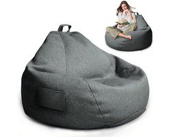 MeYuxg Zitzak XL, Bean Bag voor volwassenen, alleen overtrek (geen vulling), 100 x 120 cm, gaming zitzak, hoes voor - ShopVlot