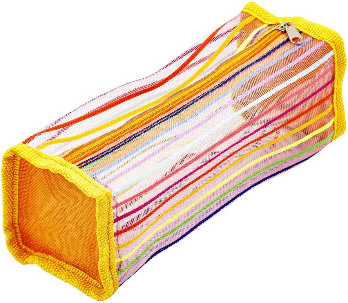 TSI 49847 Pennenetui "Transparent" 20 x 7 x 7 cm, kleur oranje - ShopVlot