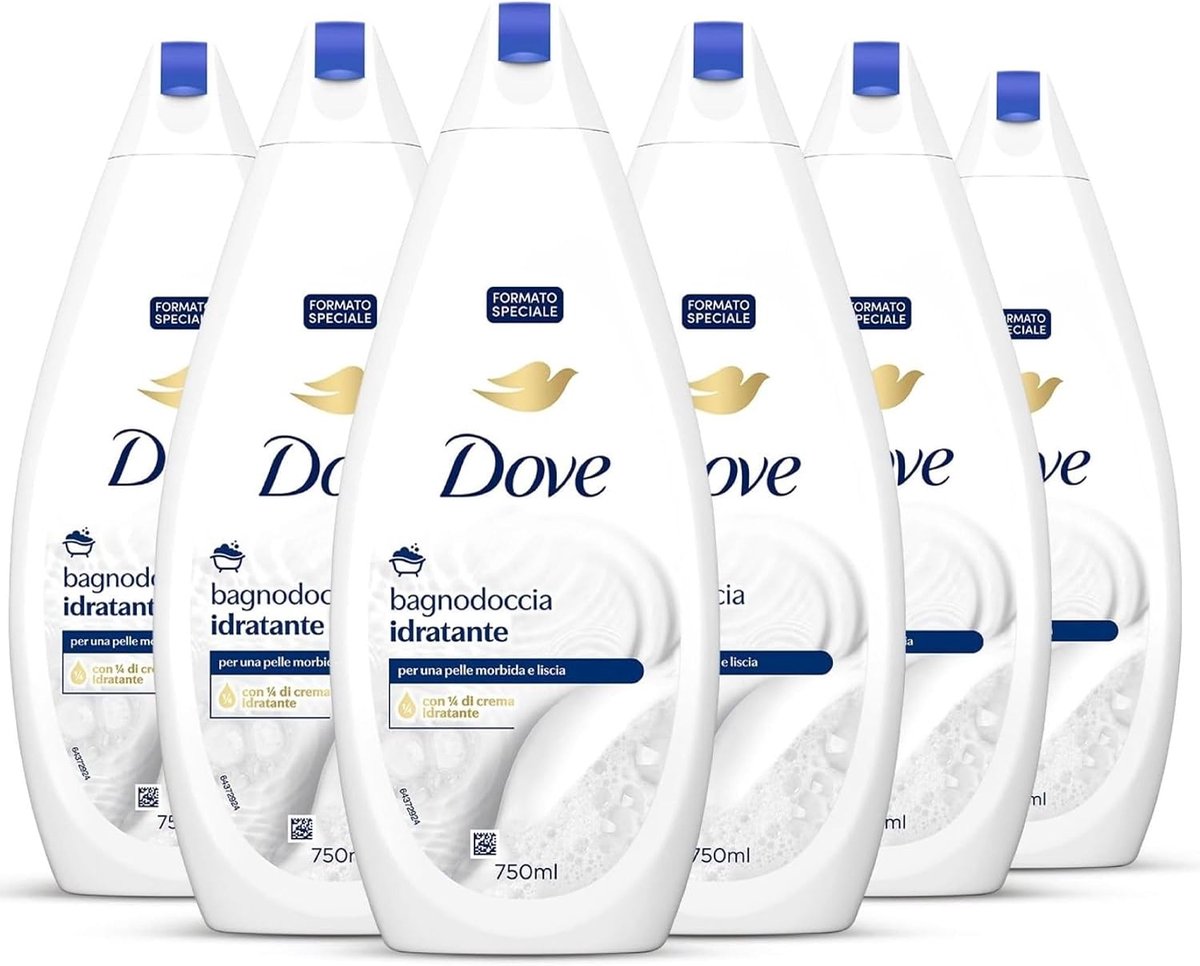 Dove Badschuim - Indulging - 6 x 750 ml