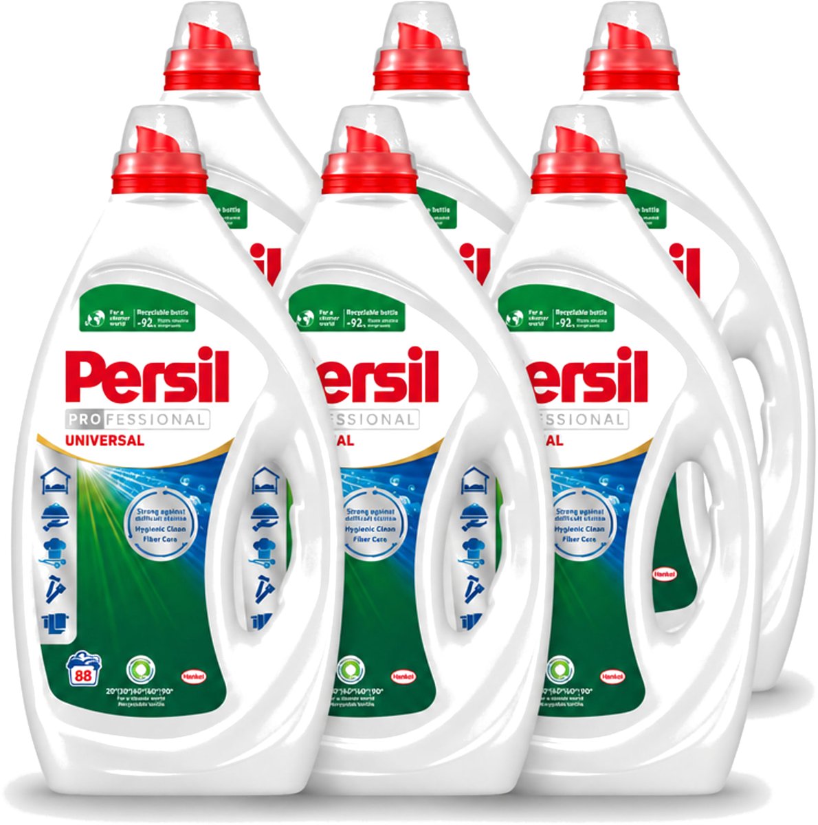 6 x Persil Professional - Universal - Vloeibaar Wasmiddel - Witte en Gekleurde Was - 88 Wasbeurten - Voordeelverpakking - 6 stuks