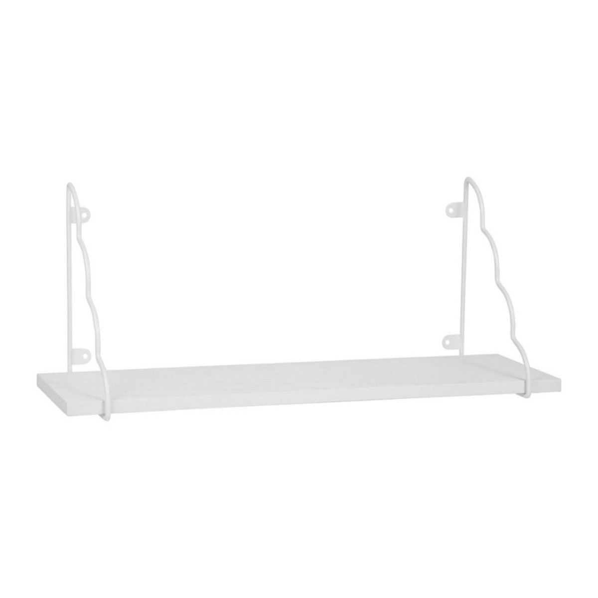 Ostaria Wandplank Jade - hout - wit - 50 cm - boekenplank - hangplank
