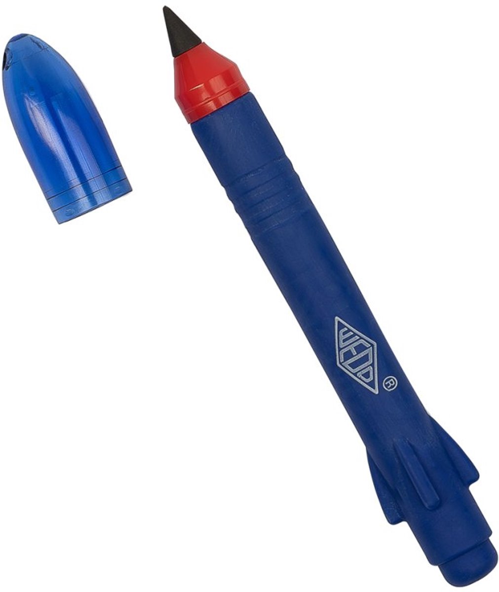 WEDO Ponity Rakete potlood, met gumschacht, HB, turquoise & blauw