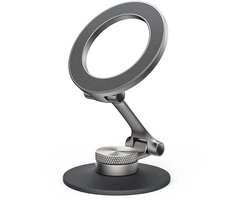 LISEN Draaibaar & Opvouwbaar Magnetische Telefoonhouder Auto –Vacuümzuignap -Metalen behuizing -Compatibel – Vacuüm Zuignap – Dashboard & Voorruit – 360° Draaibaar & Opvouwbaar – Voor iPhone & Samsung