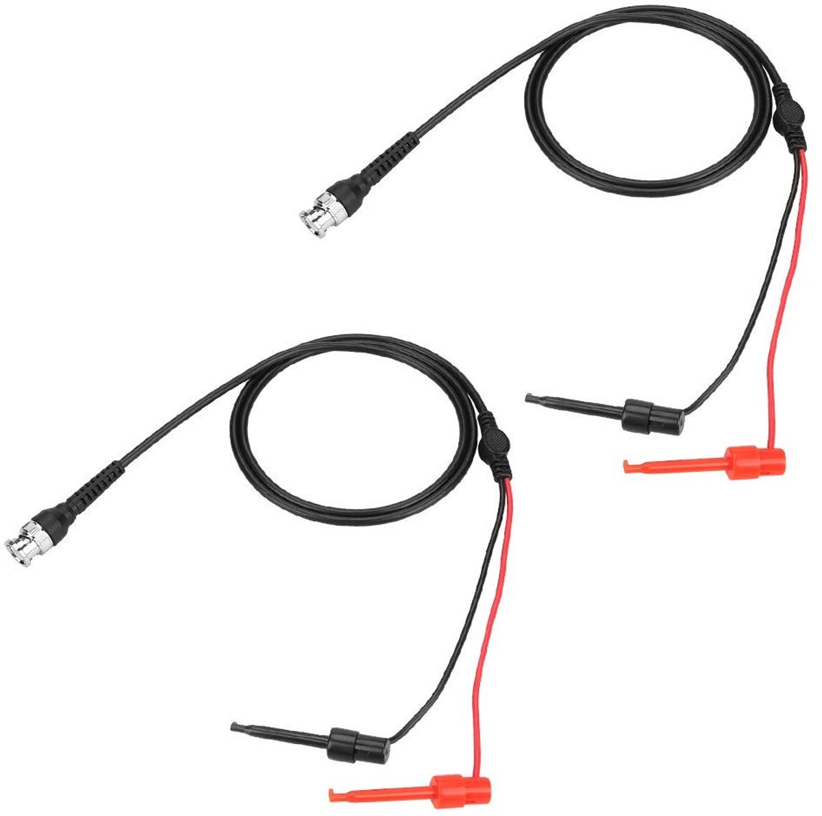 Probecables met haakclip voor BNC-verbindingen - Oscilloscoop testkabels voor nauwkeurige metingen en analyses