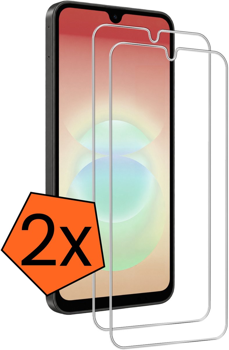 Screenprotector - 2 Stuks - Geschikt voor Samsung Galaxy A18 - Extra Sterk - Gehard Glas - Beschermglas - Tempered Glass - Screen Protector