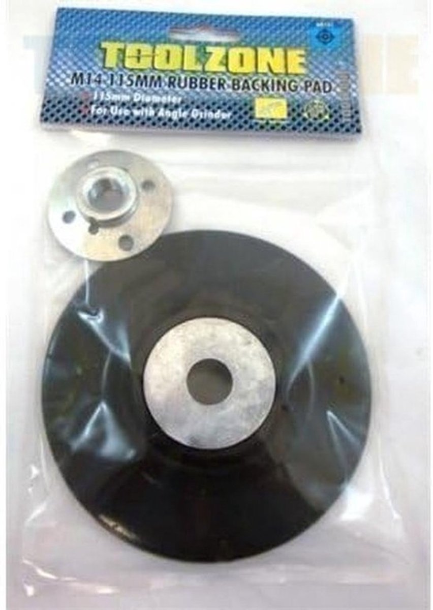Rubberen buffer - Steunschijf - Voor slijpen en polijsten - M14-schroefdraad - 115 mm