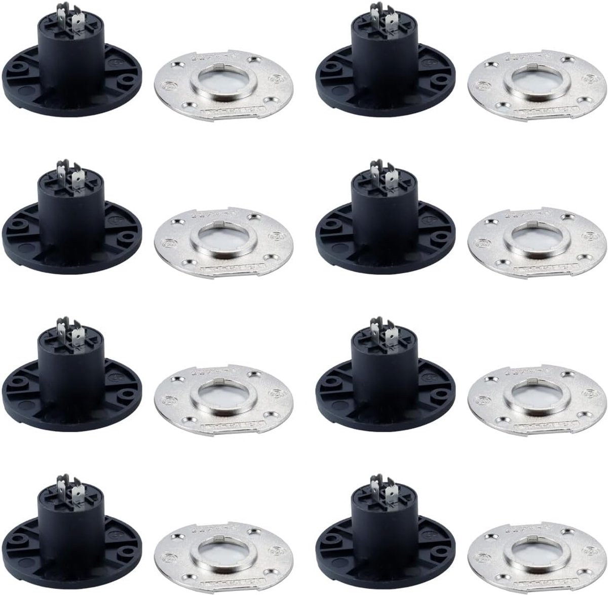 4 Polige Paneel Mount Connector - Metaal Rond - Twist Lock - Betrouwbare signaaloverdracht - ShopVlot