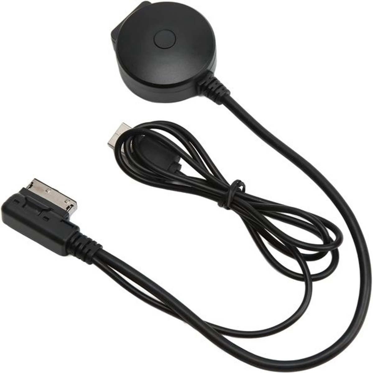 Audio-AUX-kabel - Muziekadapter - Muziek streamen - in de auto - Bluetooth 5.0 - verbinding - 21 cm - pakket - Zwart