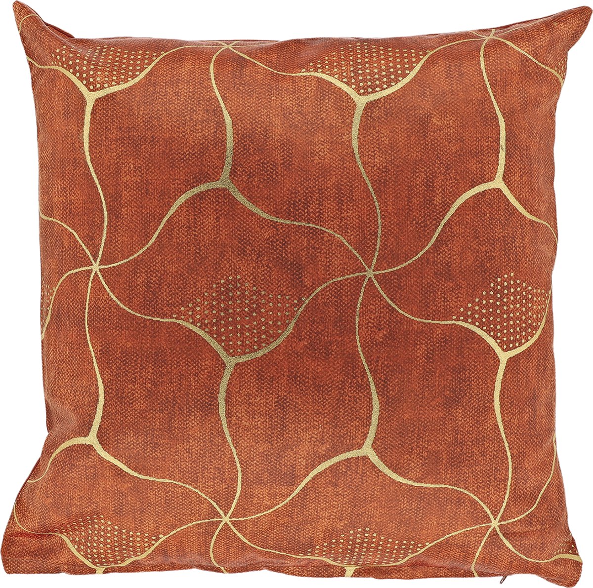 Unique Living Sierkussen Celina 45x45cm - Orange Flame Oranje