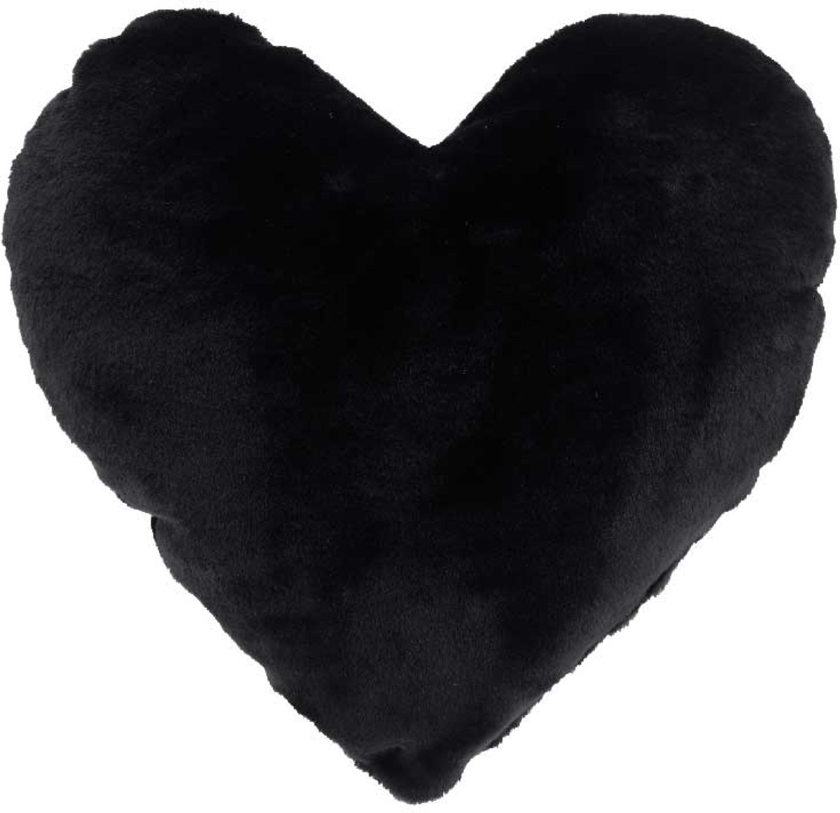 Unique Living Kussen hart - 45x35cm - zwart