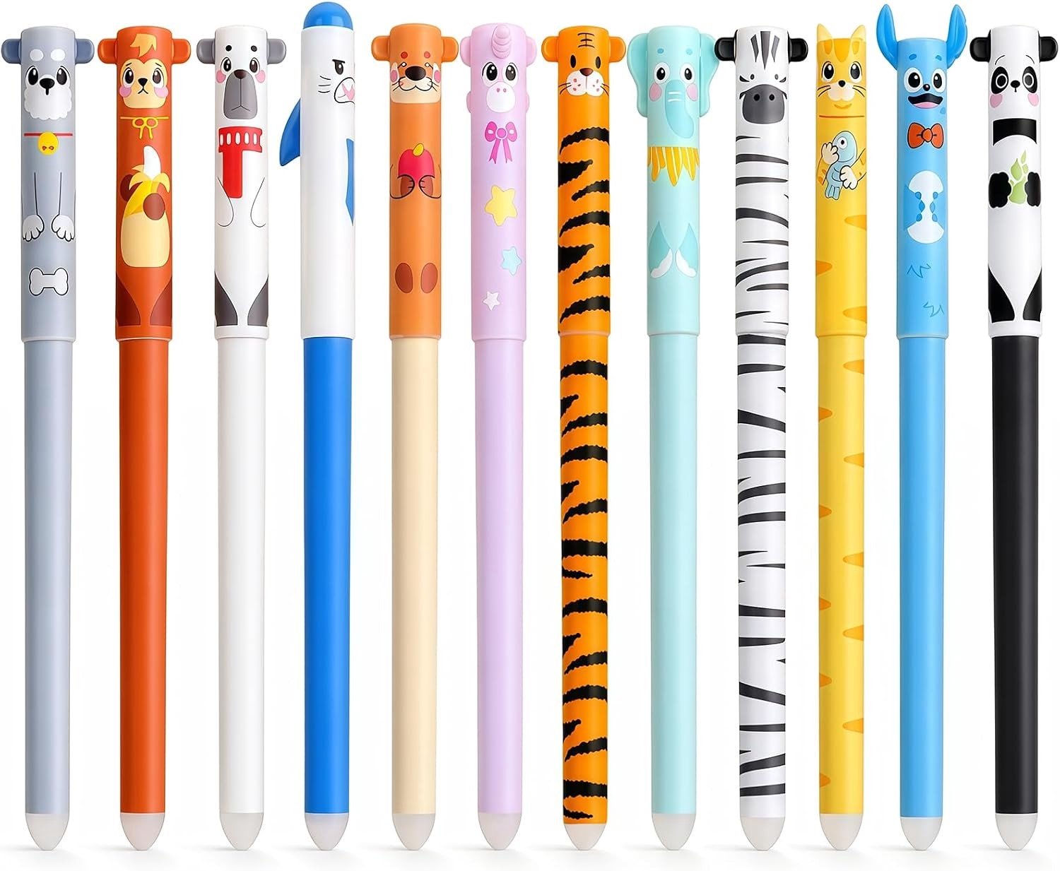 Uitwisbare Gelpennen Set - Multicolor - 0,7 mm - Thermogevoelige Inkt - Voor School en Kantoor