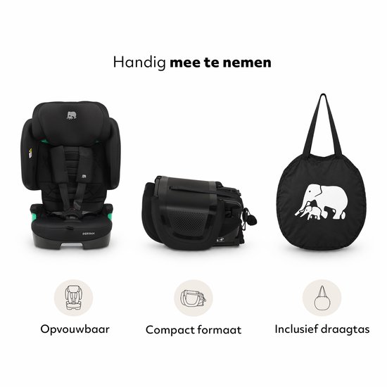 Deryan Cleo Autostoel 76-150 cm - Kinderzitje met Isofix - Opvouwbaar — afbeelding 3