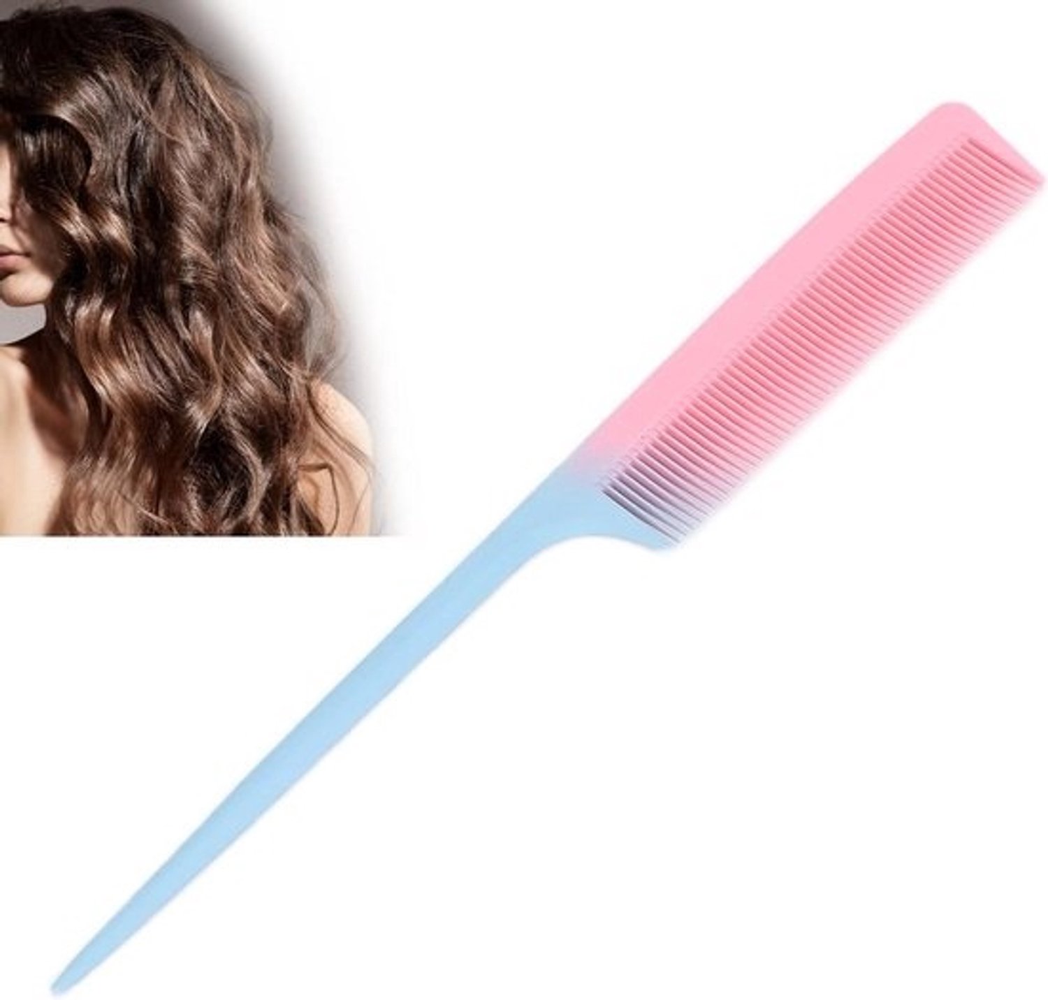 Compacte Kam, Stokkam, Professionele Haarknipkam Salon Kappers Haarverzorgingshulpmiddelen voor Mannen en Vrouwen met Verschillende Soorten Haar