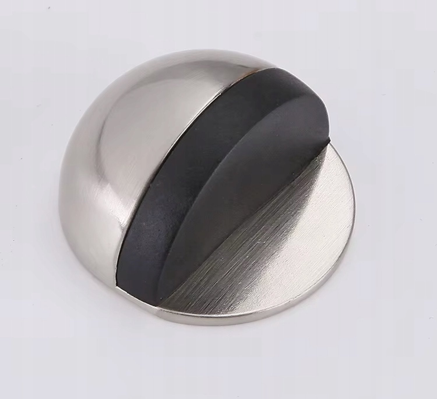 Zilverkleurige Deurstops - Zelfklevend, RVS, Wandbescherming