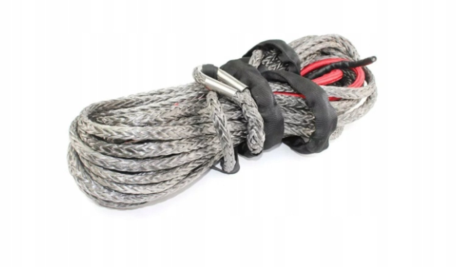 Synthetisch Touw 10mm x 25m Grijs met Kaus