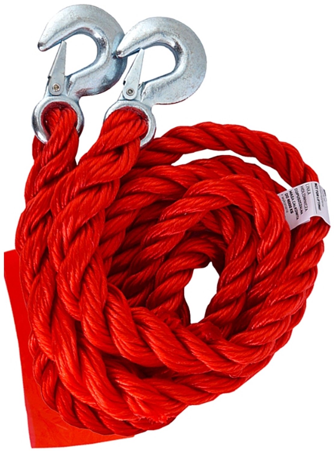 Gevlochten Sleepkabel 4 Ton - 4 Meter met Haken