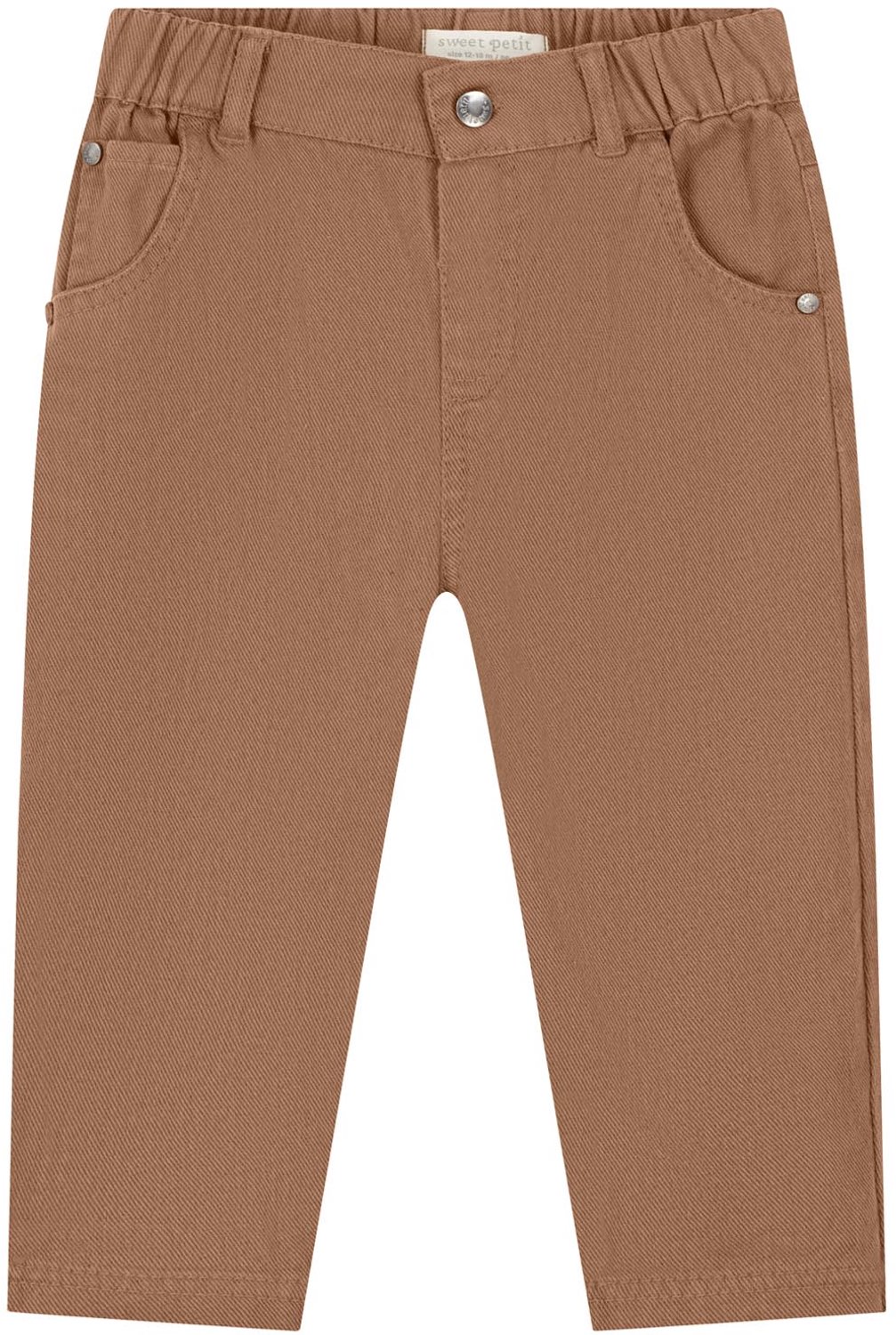 Sweet Petit baby broek Spencer - jongens - Sunset Brown - Maat 62