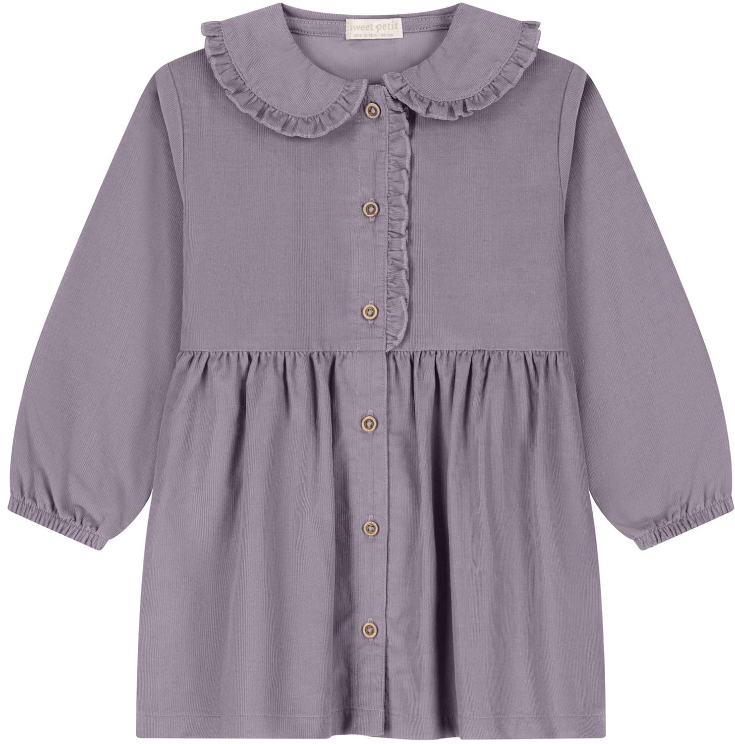 Sweet Petit baby jurk Trijn - meisjes - Minimal Gray - Maat 68