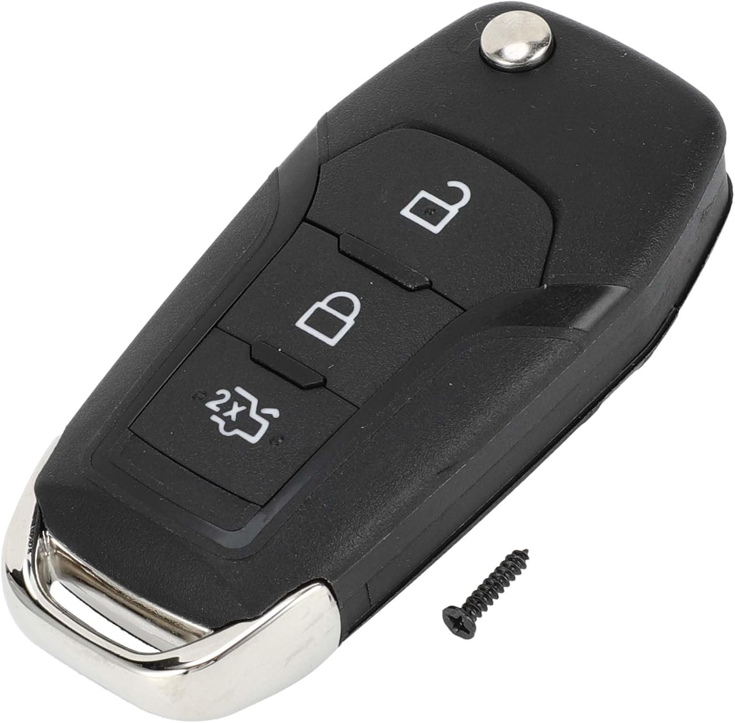 A ABSOPRO 3 Buttons Key Shell Case Keyless Entry Remote Key Fob Replacement Case for Ford Ka Fiesta Focus Transit for - ShopVlot