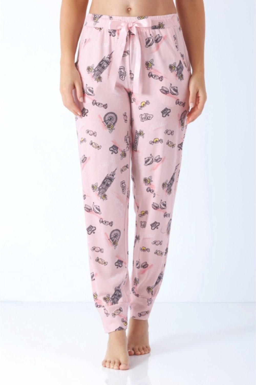 Premium dames lounge broek roze Hajo - Roze - Maat - 36/38