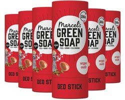 Marcel's Green Soap Deo Stick - Argan & Oudh - 6 x 40 gram