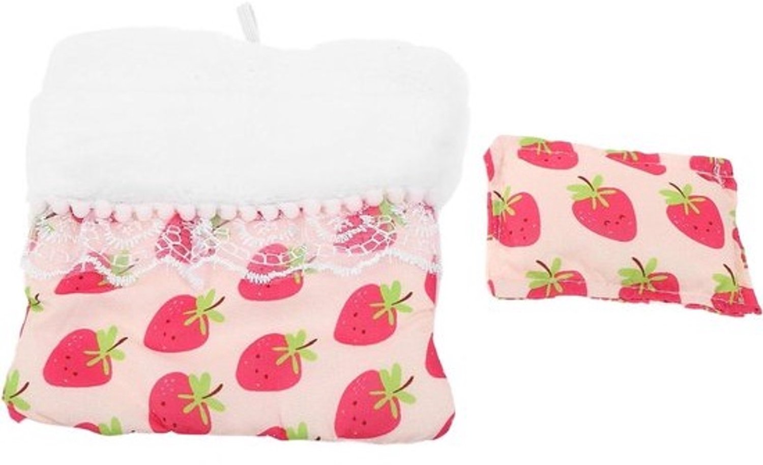 Poppen Slaapzak - Mini Beddengoed - Poppenhuis Decoratie - Zacht Pluche Materiaal - 14.5 cm - Multicolor