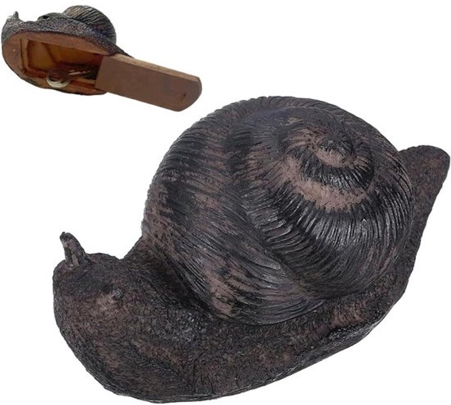 Geld Verstoppen - Geheime Berging - Waardevolle Spullen - Stijlvol Balkonaccessoire - 7.3x7.5x7.3 cm - Bruin