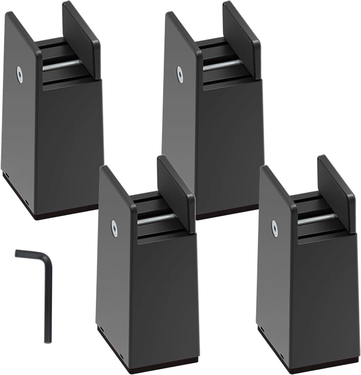 Meubelverhoger 4 Stuks - Verstelbaar - Voor 10-37mm Brede Meubels - Creëer Extra Opbergruimte - ShopVlot