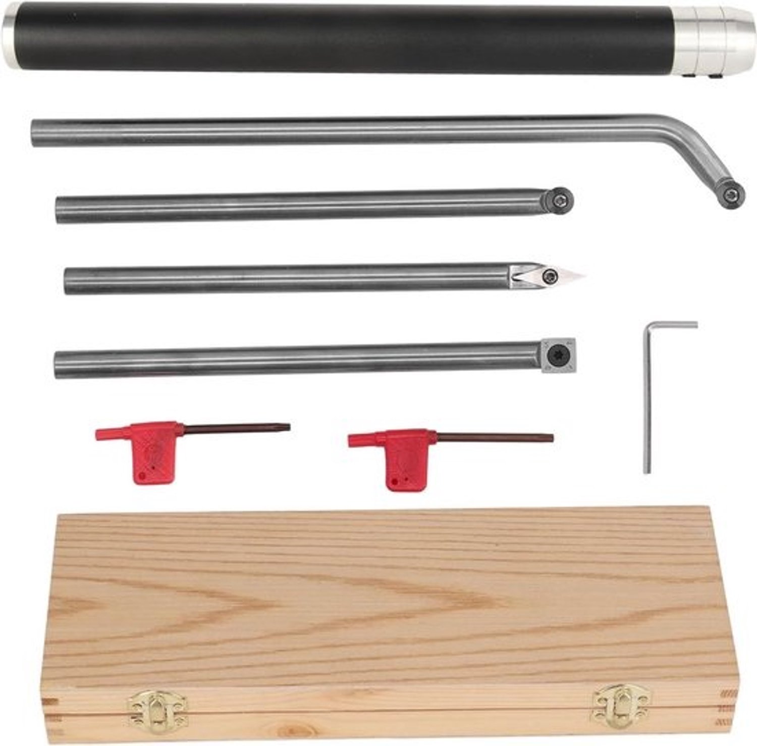Draaigereedschap Set - Houtdraaibank Gereedschap - Houtbewerking - Indexeerbare Hardmetalen - 4 stuks - Aluminium