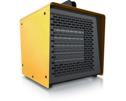 Brandson keramische bouwkachel 3000 W - 2 warmtestanden - thermostaat - metalen behuizing -…
