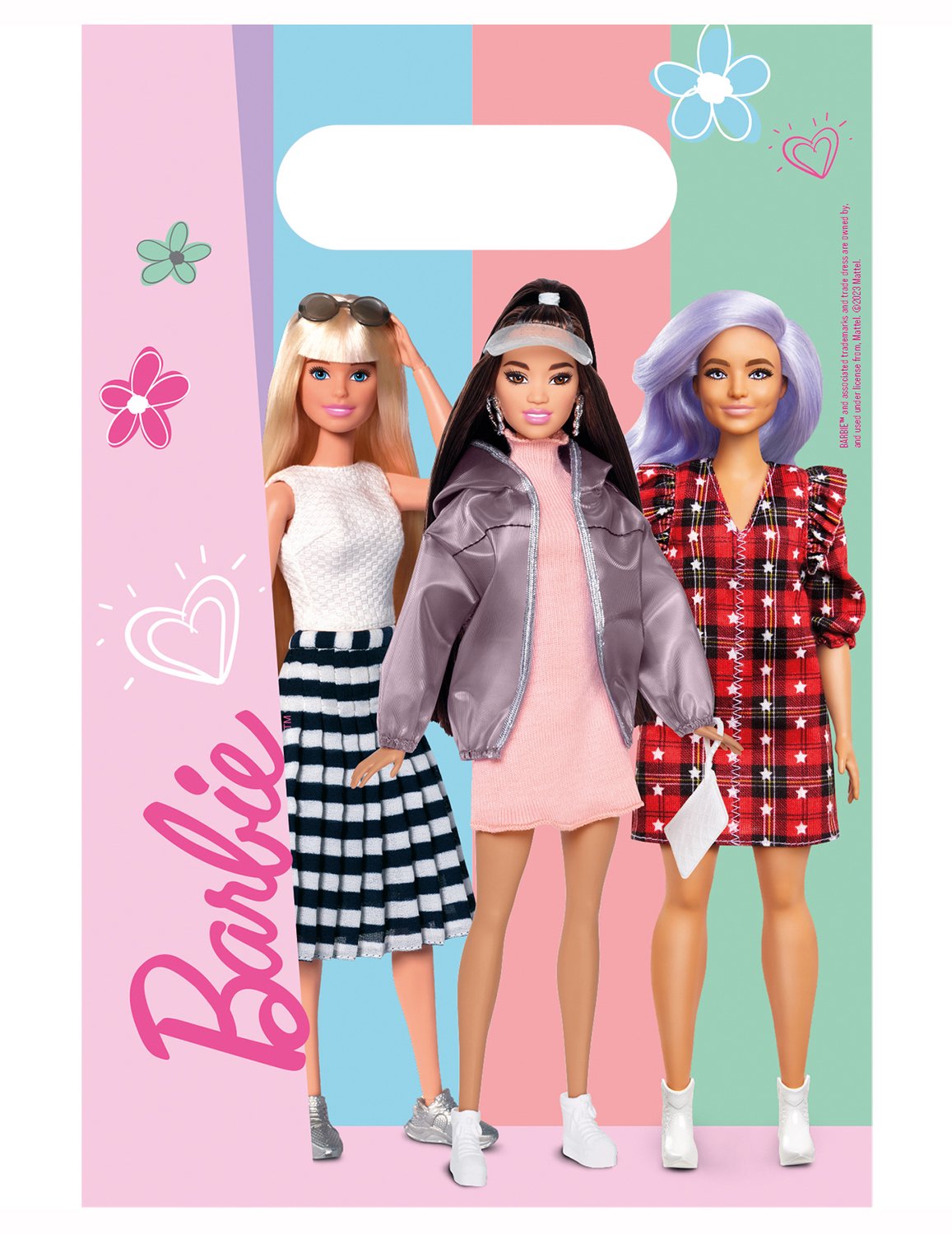 RIETHMULLER - 8 Cadeauzakjes Barbie Sweet Life 30 x 18 cm