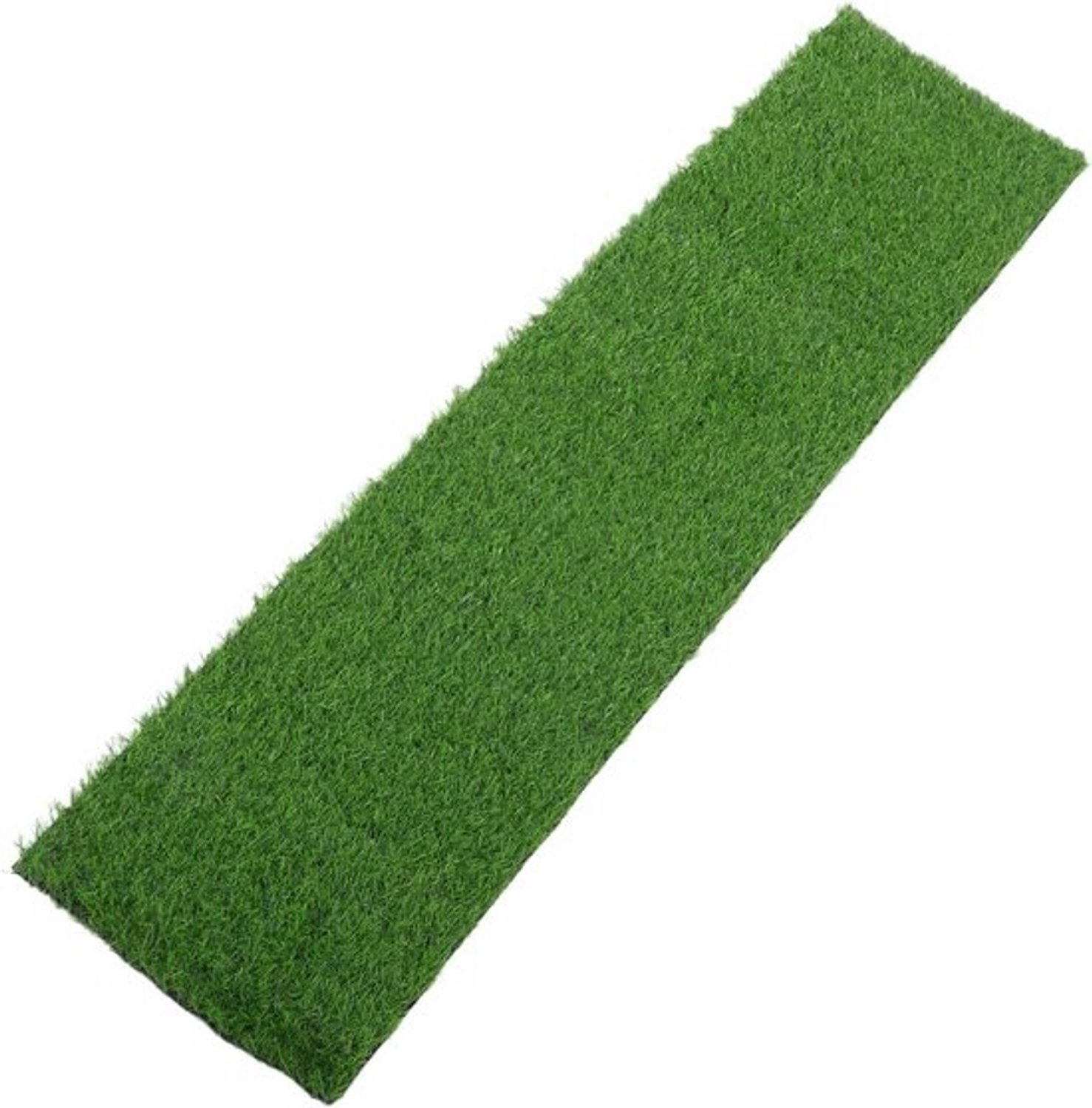 Kunstgras Tapijt - Nep Gras Veld - Buiten Gebruik - Op Maat Te Knippen - 122 x 31 cm - Groen