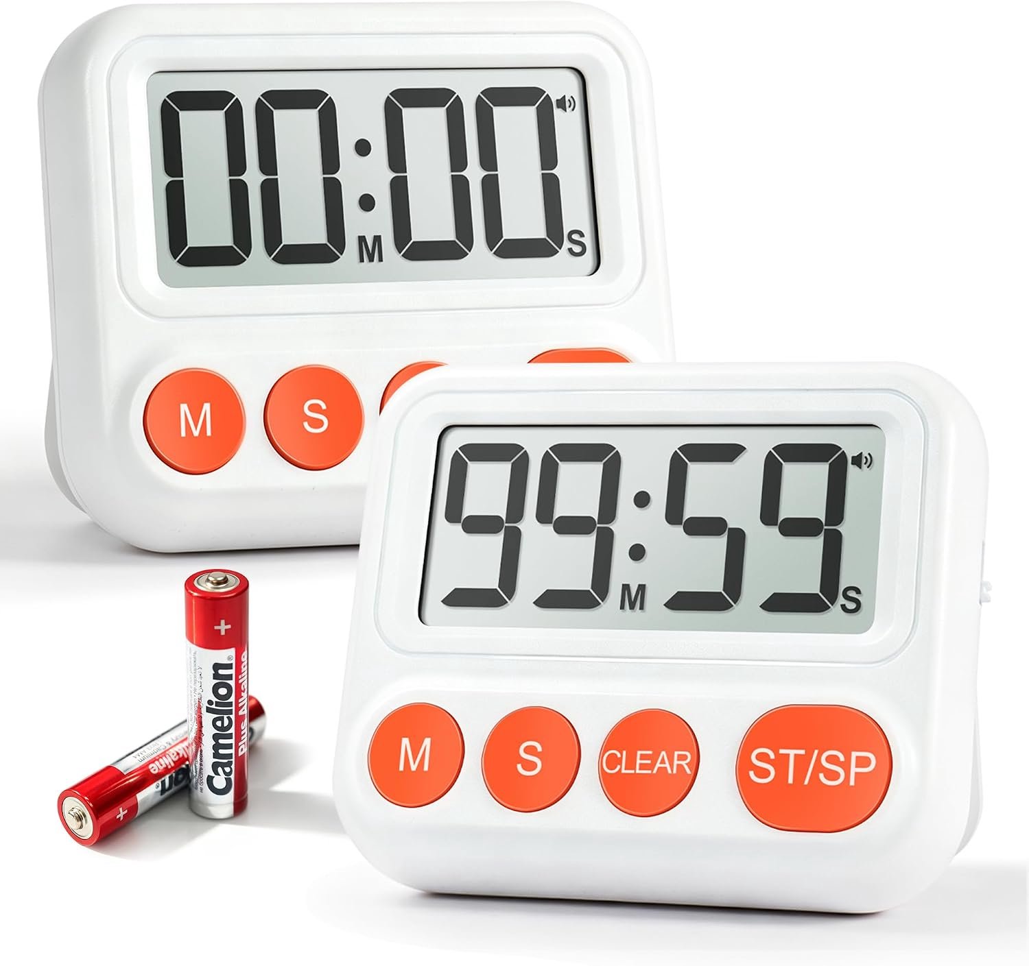 Digitale Timer voor Kinderen - Grote LCD-display - Flexibele plaatsing - Ideaal voor koken en studeren - Homevero