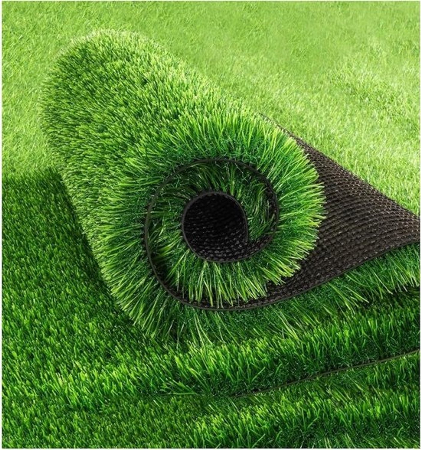 Kunstgras Synthetisch Gazon - Plastic Gras Balkon - Buitenruimte Verfraaien - Weerbestendig UV-bestendig - 2 cm poolhoogte - Smaragdgroen