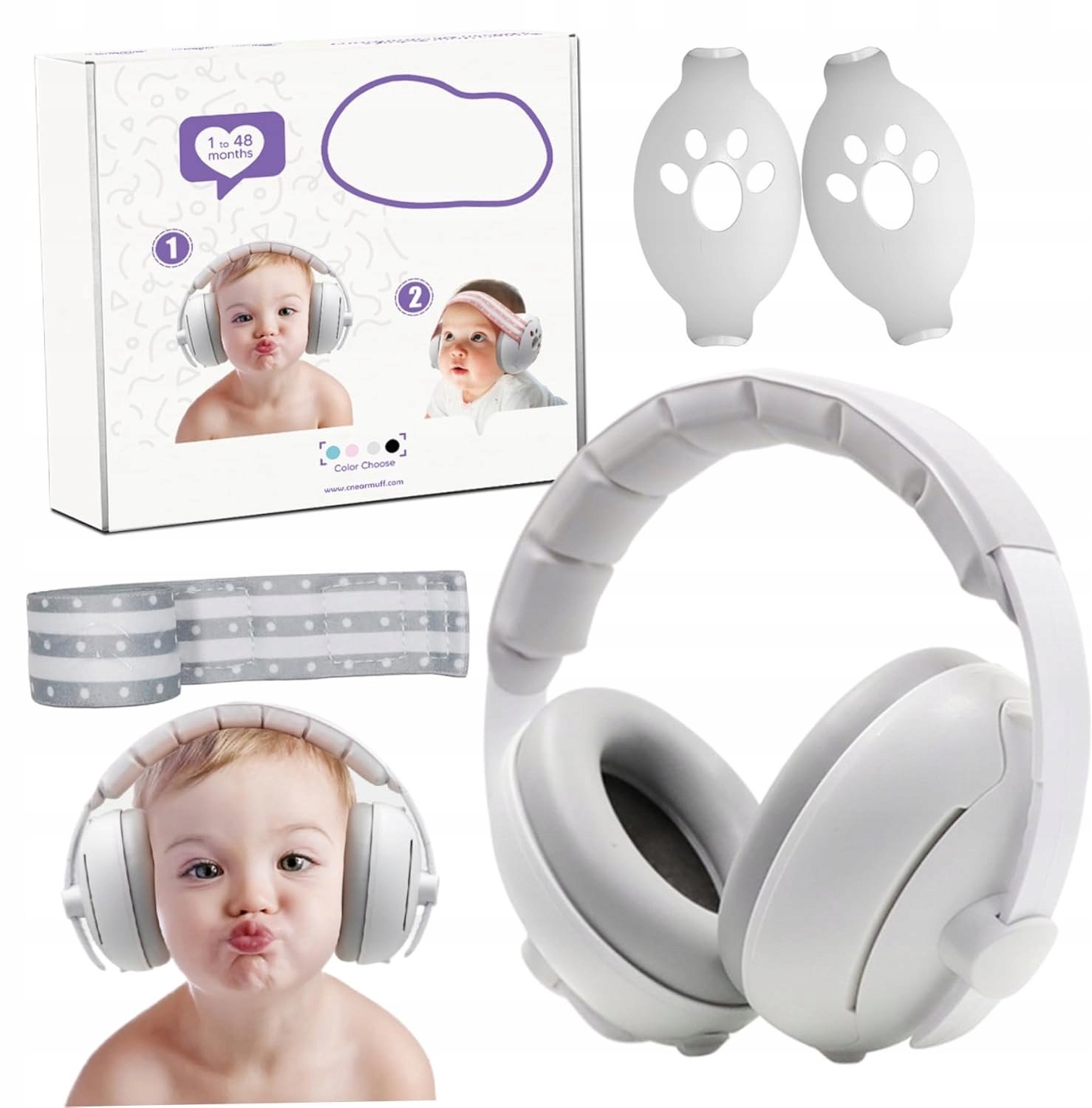 Baby gehoorbescherming - Geluiddempende oorkappen voor baby's en peuters