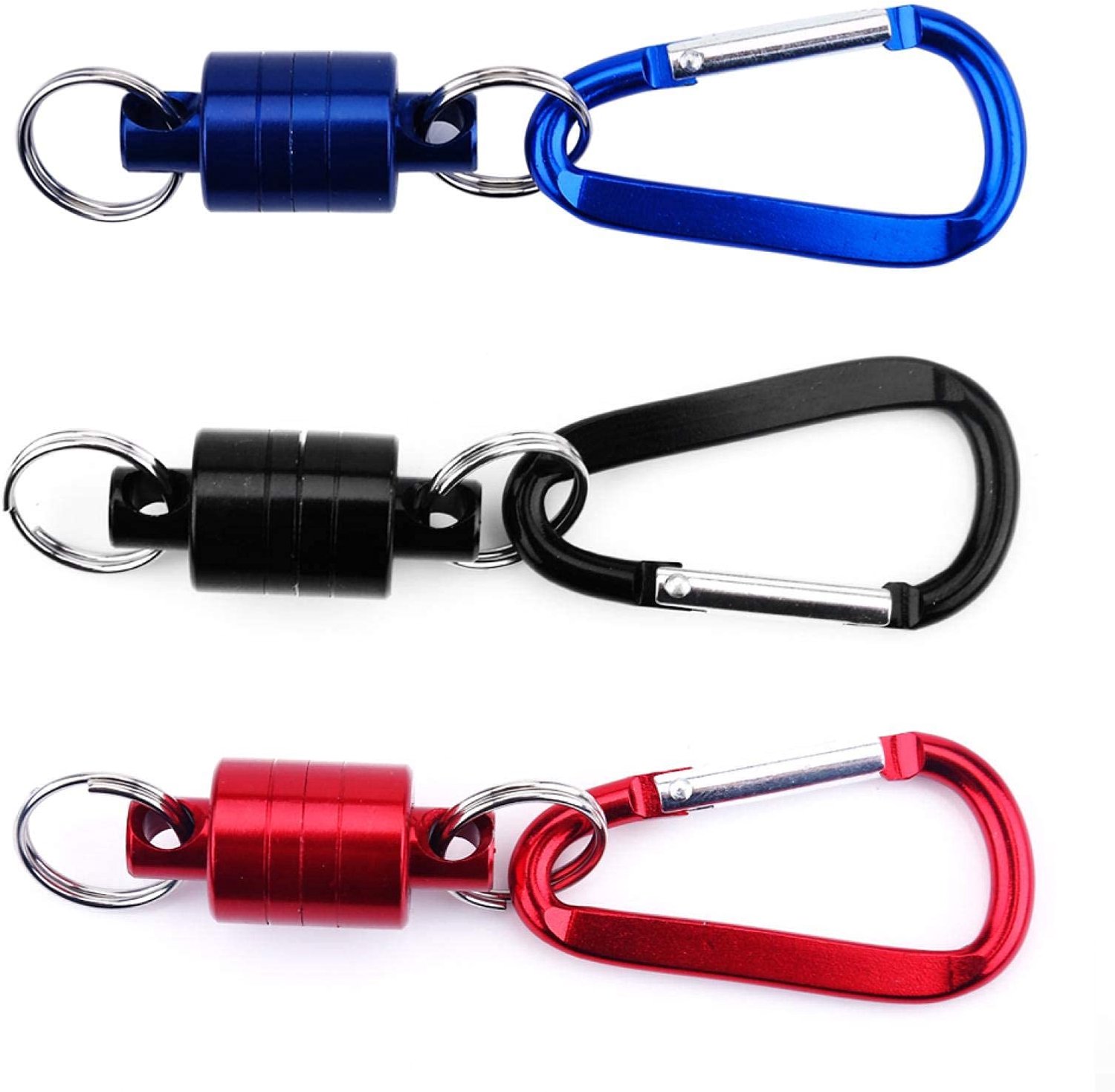 Vissen Magnetische Release Holder Vliegvissen Schepnet Release Clip Opknoping Gesp voor Outdoor Fishing(rood)