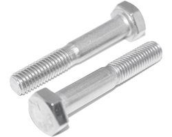 Grehge rews M5X25 6 Pieces Stainless Steel A2 / V2A Rustproof Hexagon Screws with Shaft DIN 931 / ISO 4014 Machine Screw
