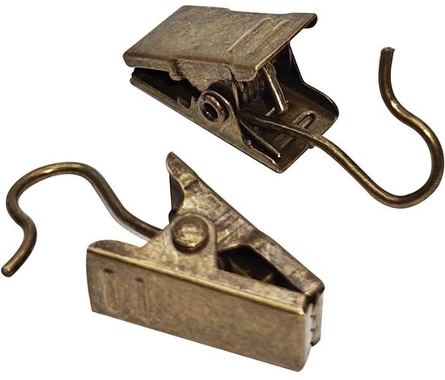 Gordijn Haak Clips - Fotoclips Haken - Decoratie Ophangen - Sterke Metalen Grip - 40 Stuks - Brons