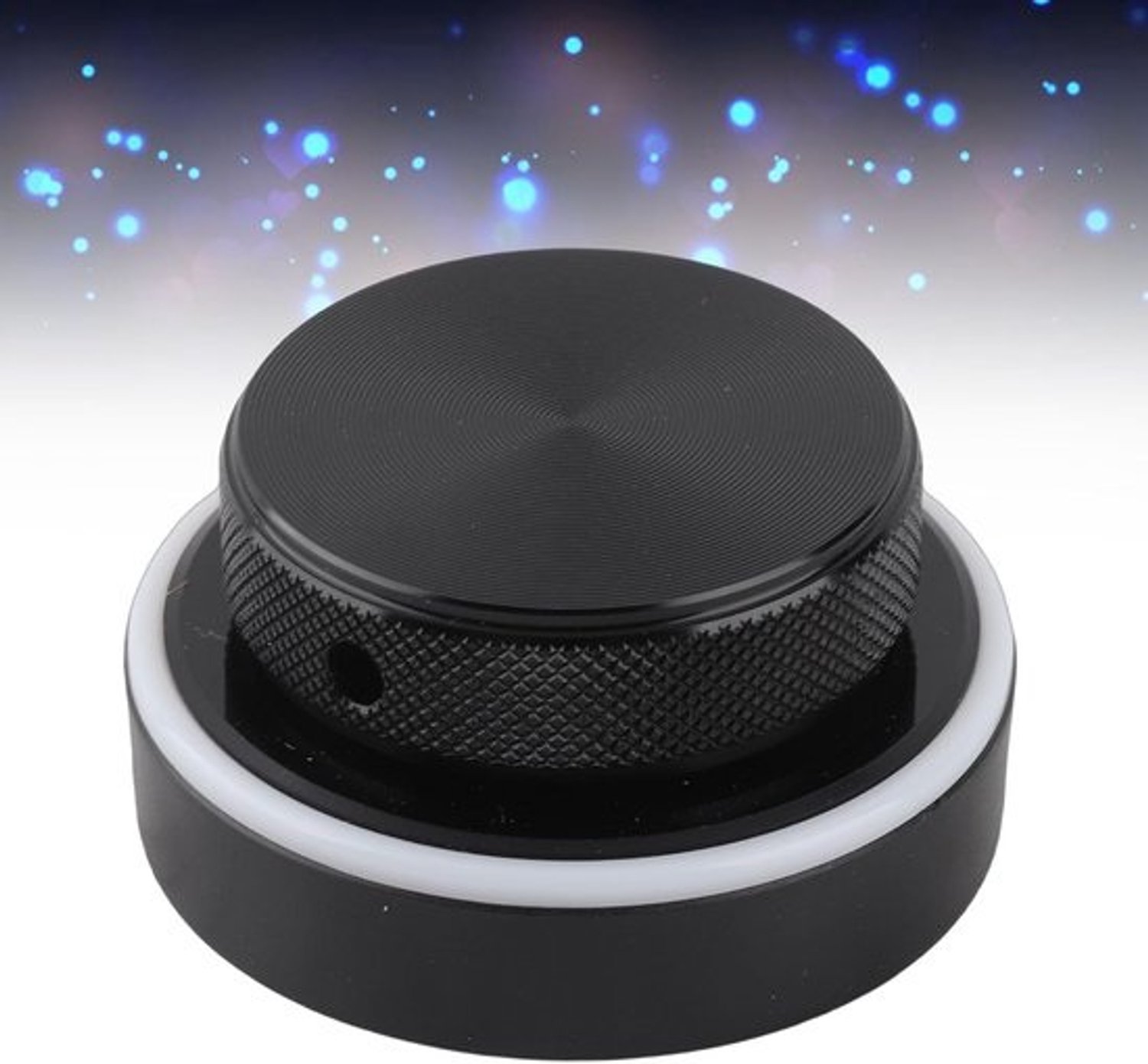 Programmeerbare Knopcontroller - Draadloze Volumeregelaar - Media Bediening - RGB Verlichting - 55 mm Diameter - Zwart
