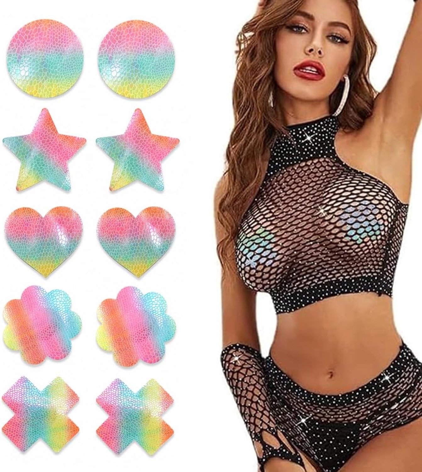 Copricapezzoli Adesivi - 5 vormen - invisibele en dunne - sexy cerotti voor dames - ShopVlot
