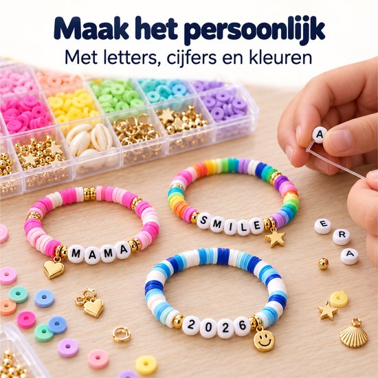 Maken Teedz Mega Kralen Set – 5200 Onderdelen – Sieraden Maken voor Kinderen ...