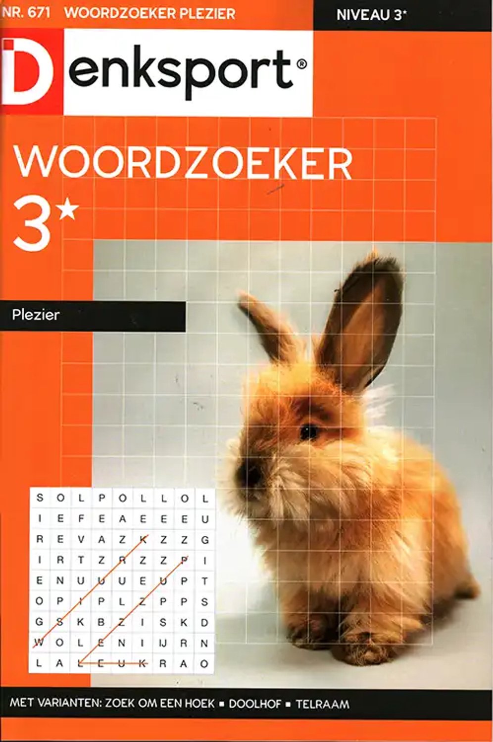 Denksport Woordzoeker Plezier - 671 2026