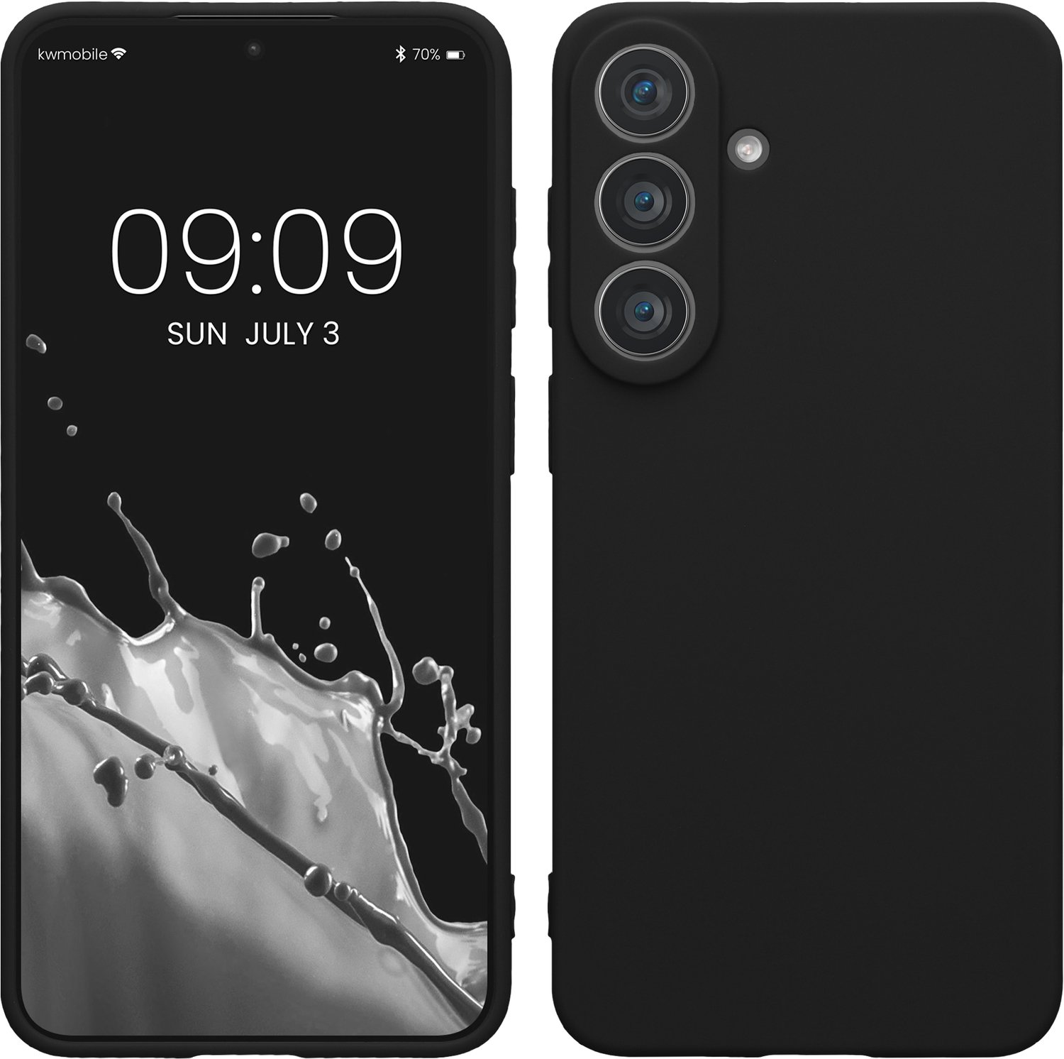kwmobile telefoonhoesje geschikt voor Samsung Galaxy S26 FE - Hoesje voor smartphone - Precisie camera uitsnede - In zwart