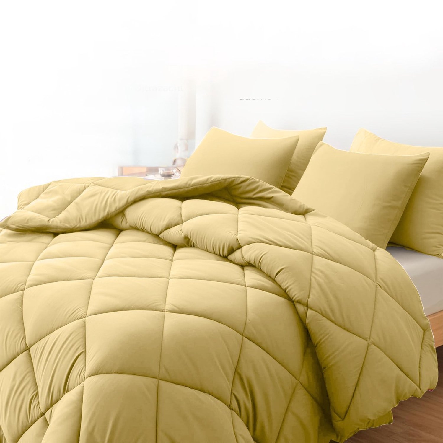 Duraxl Dekbed - Microvezel - 2-in-1 zomerdeken - 240 x 220 cm Taupe