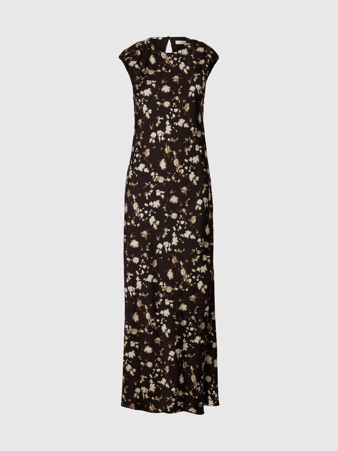 Selected Maxi jurk Viscose print Demitasse