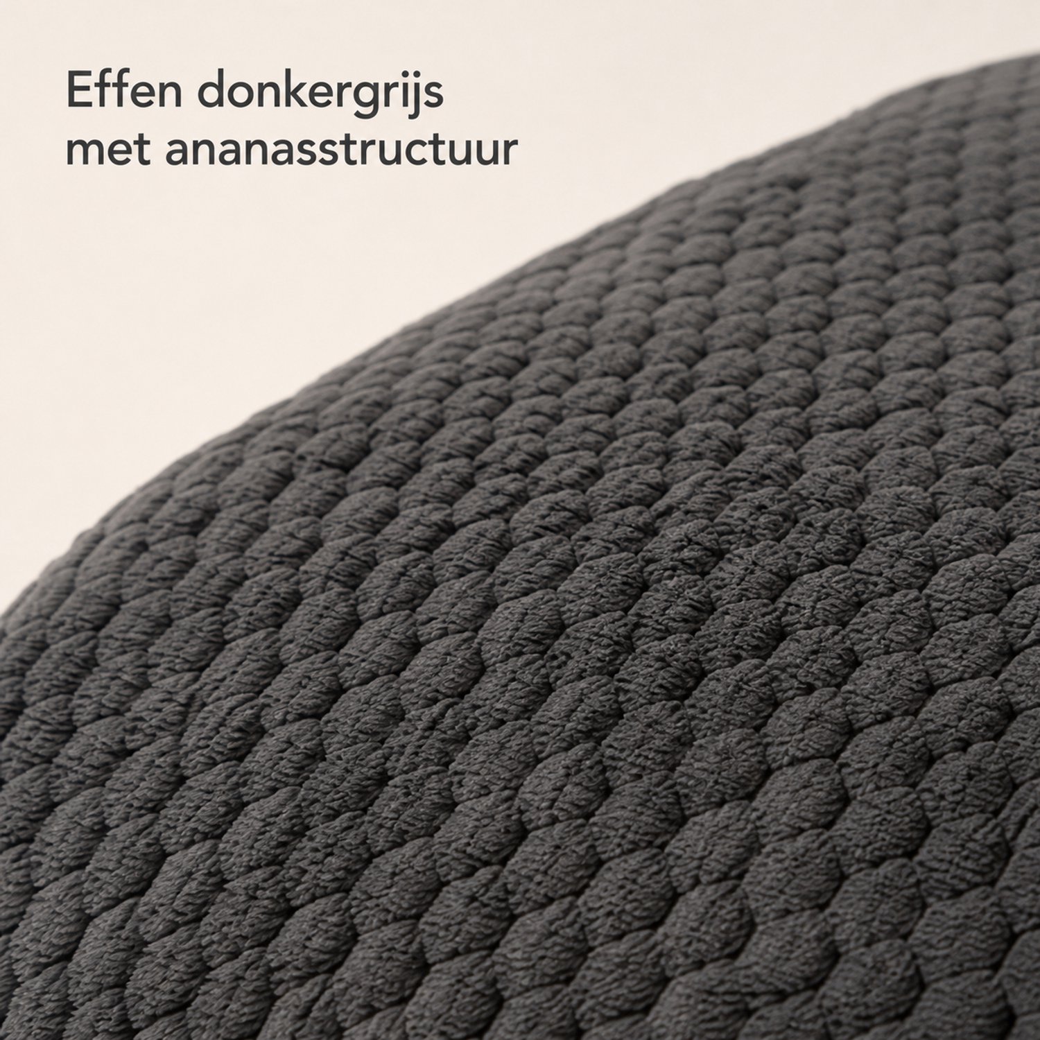 SWGOTA Donkergrijze flanellen deken 127 x 152 cm, polyester plaid met ananasstructuur, verpakking met lint en kaart Donkergrijs