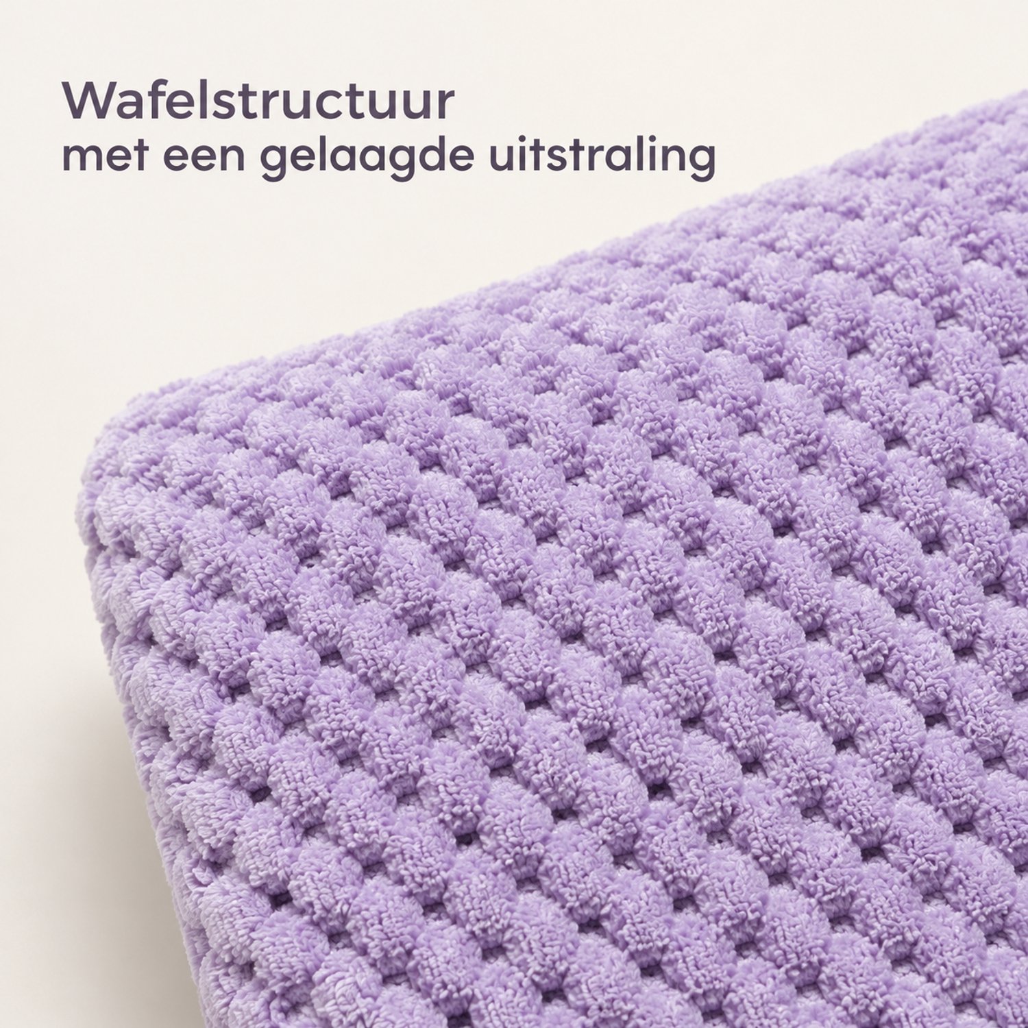 SWGOTA Flanellen deken 100 x 150 cm, taropaars, effen met wafelstructuur