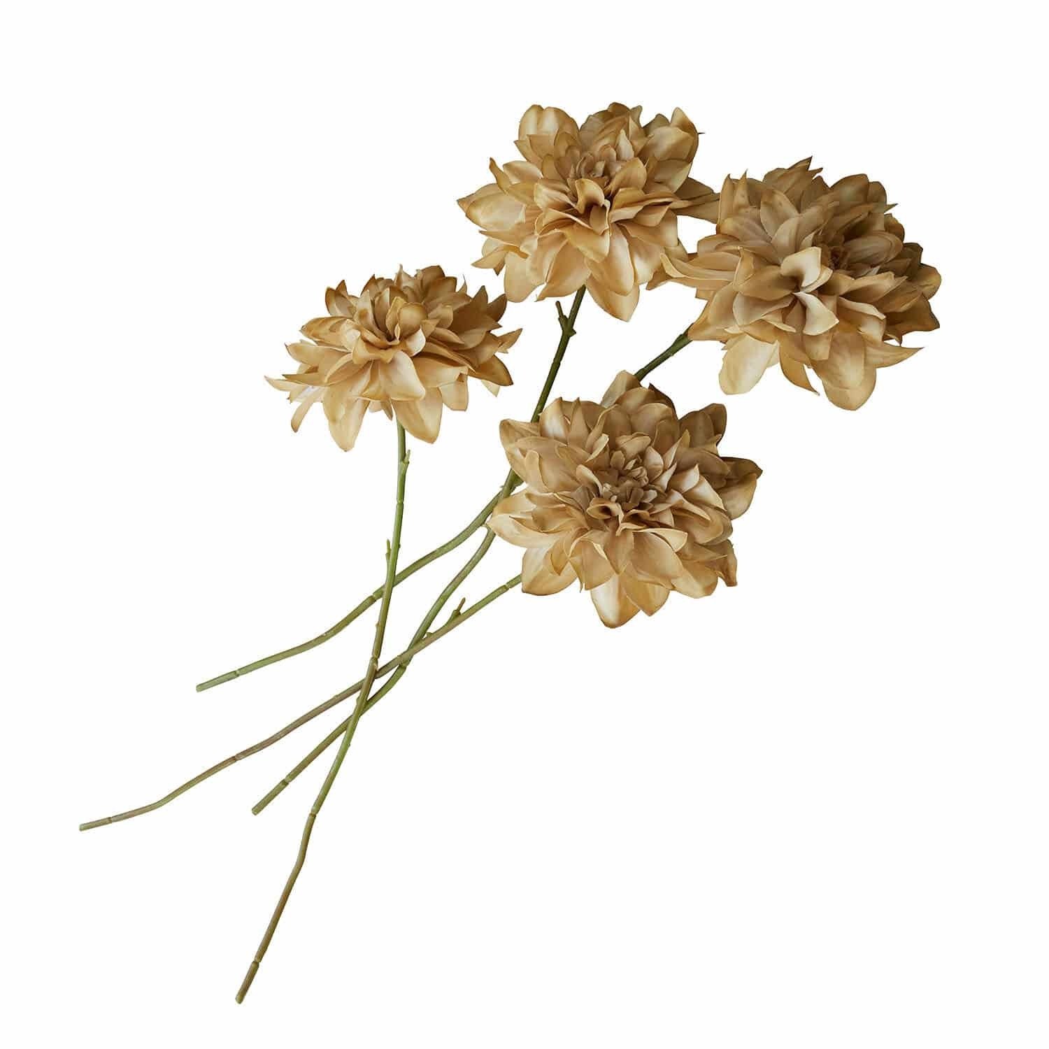 Loberon Sierbloem set van 4 Cappellina geel/groen