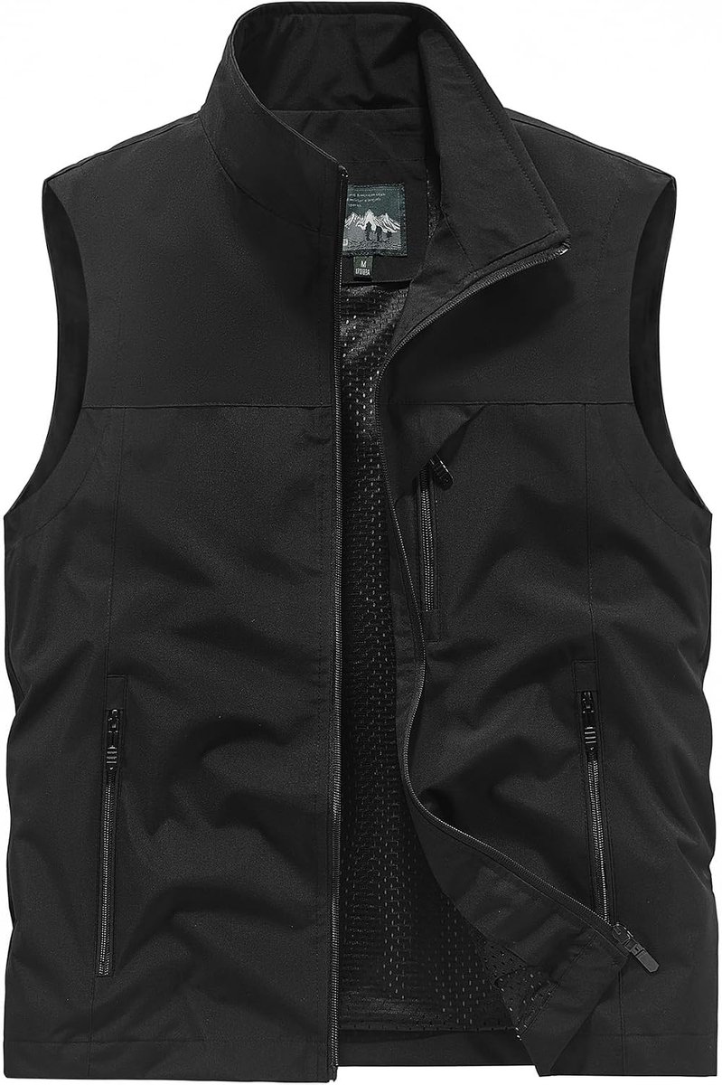 Casual Vissen Vest Outdoor Sneldrogend Vest Multi Pocket Ademend Mouwloos Jas Safari Jacht Wandelen Fotografie Gilets Lichtgewicht Utility Vesten Camping Reizen Top Uitloper