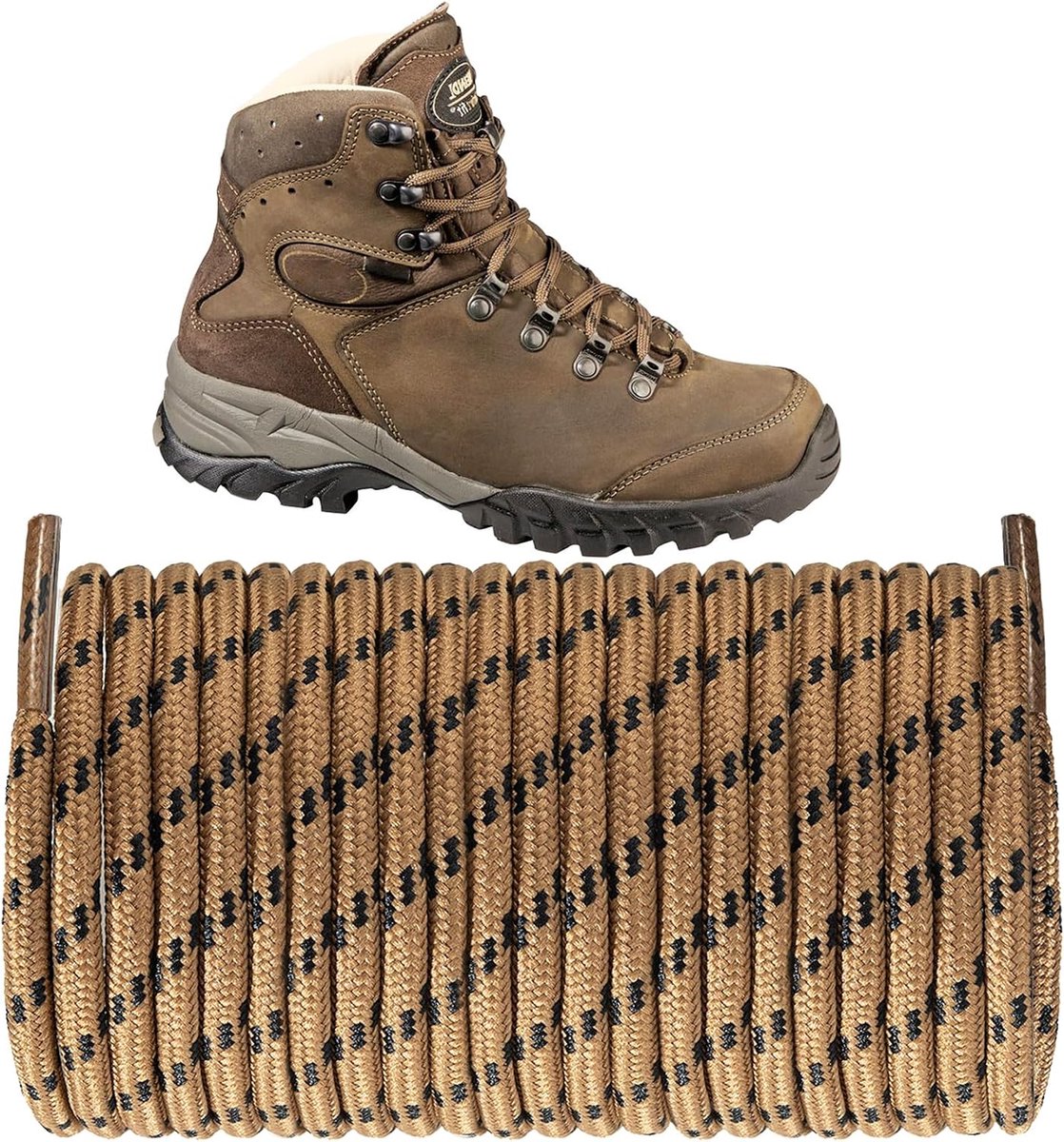 Mm ronde scheurvaste veters voor Meindl wandelschoenen, trekkingschoenen, lange dunne schoenveters voor laarzen, Chukka boot
